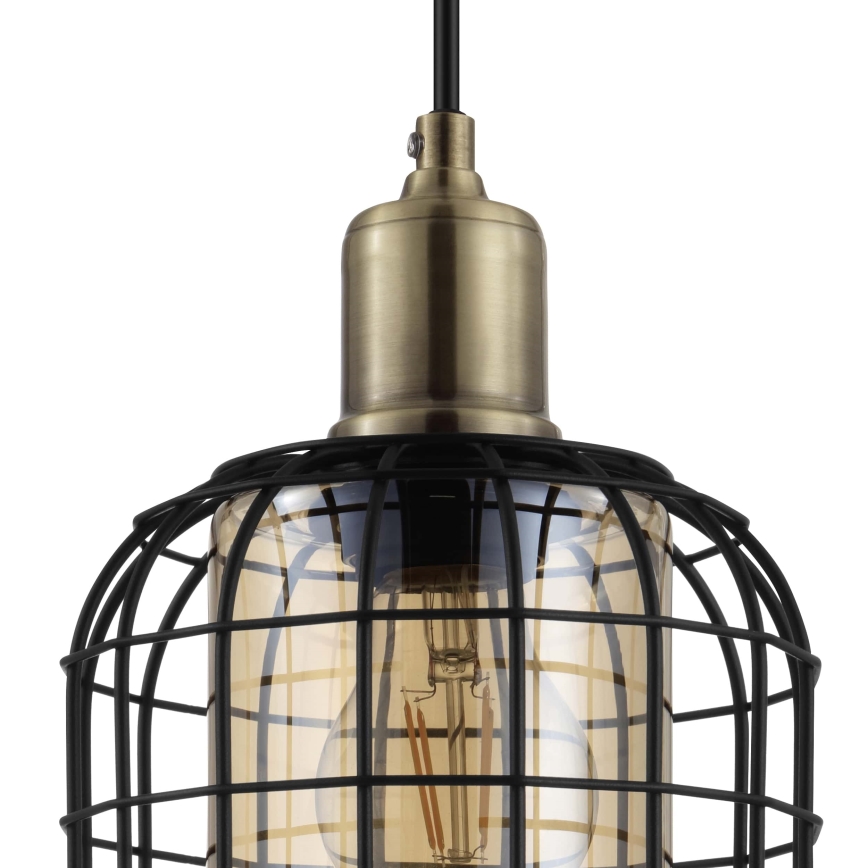 Eglo - Lampadario su corda 3xE27/40W/230V