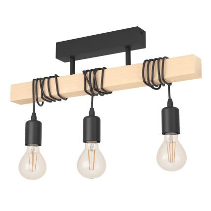 Eglo - Aufbauleuchte TOWNSHEND 3xE27/60W/230V - FSC-zertifiziert