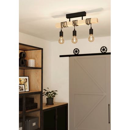 Eglo - Aufbauleuchte TOWNSHEND 3xE27/60W/230V - FSC-zertifiziert