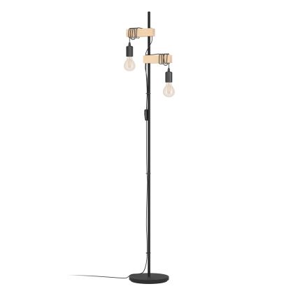 Eglo - Lampadaire TOWNSHEND 2xE27/10W/230V - certifié FSC