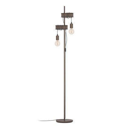 Eglo - Lampada con piedistallo TOWNSHEND 2xE27/10W/230V