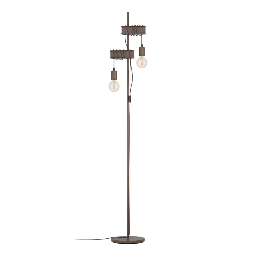 Eglo - Lampadaire TOWNSHEND 2xE27/10W/230V