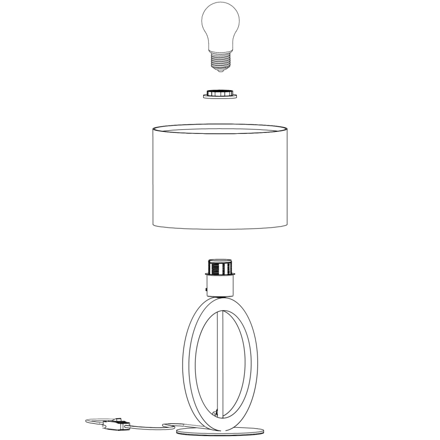 Eglo - Lampada da tavolo 1xE27/40W/230V