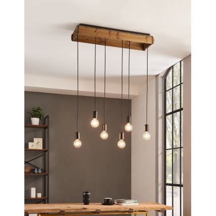 Eglo - Suspension filaire 6xE27/40W/230V