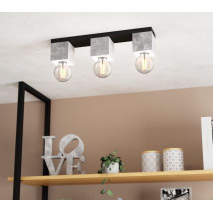 Eglo 43596 - Lampadario a soffitto PRESTWICK 3xE27/40W/230V