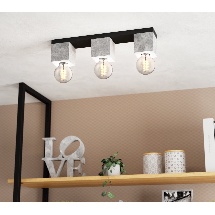 Eglo 43596 - Lampadario a soffitto PRESTWICK 3xE27/40W/230V