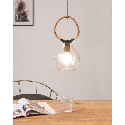 Eglo - Lampadario su corda  1xE27/40W/230V