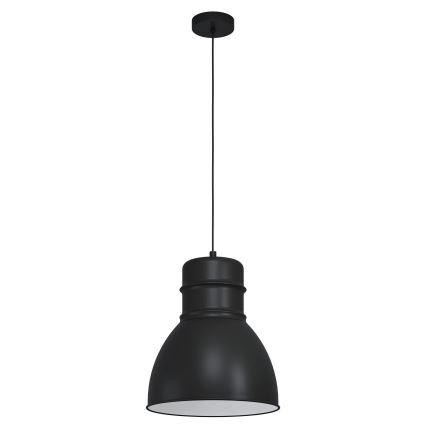 Eglo - Lampadario su corda 1xE27/60W/230V nero