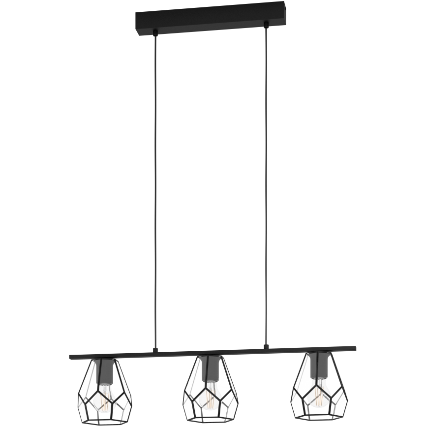 Eglo - Suspension LED sur câble 3xE27/40W/230V