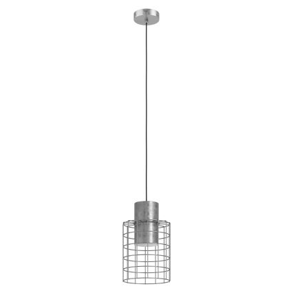 Eglo - Lampadario su corda  1xE27/40W/230V d. 20 cm argento
