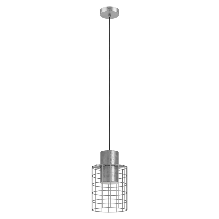Eglo - Lampadario su corda  1xE27/40W/230V d. 20 cm argento