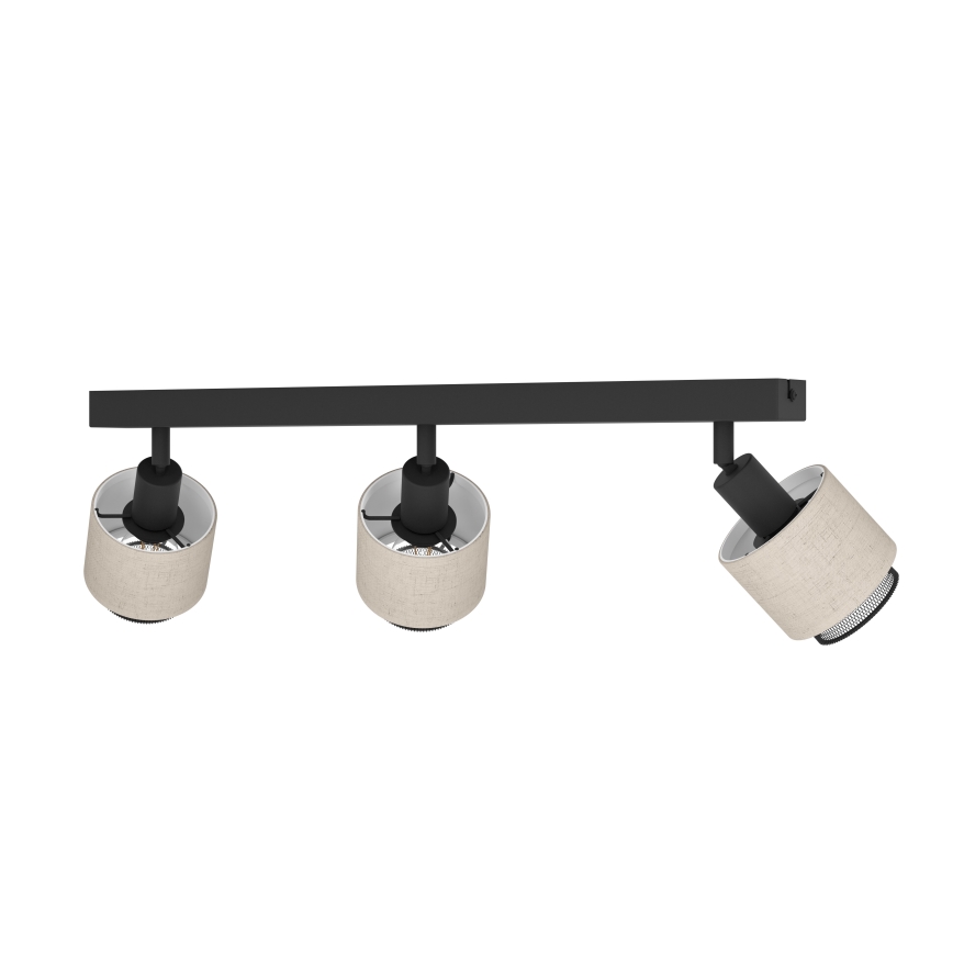Eglo - Applique 3xE14/40W/230V nero/beige