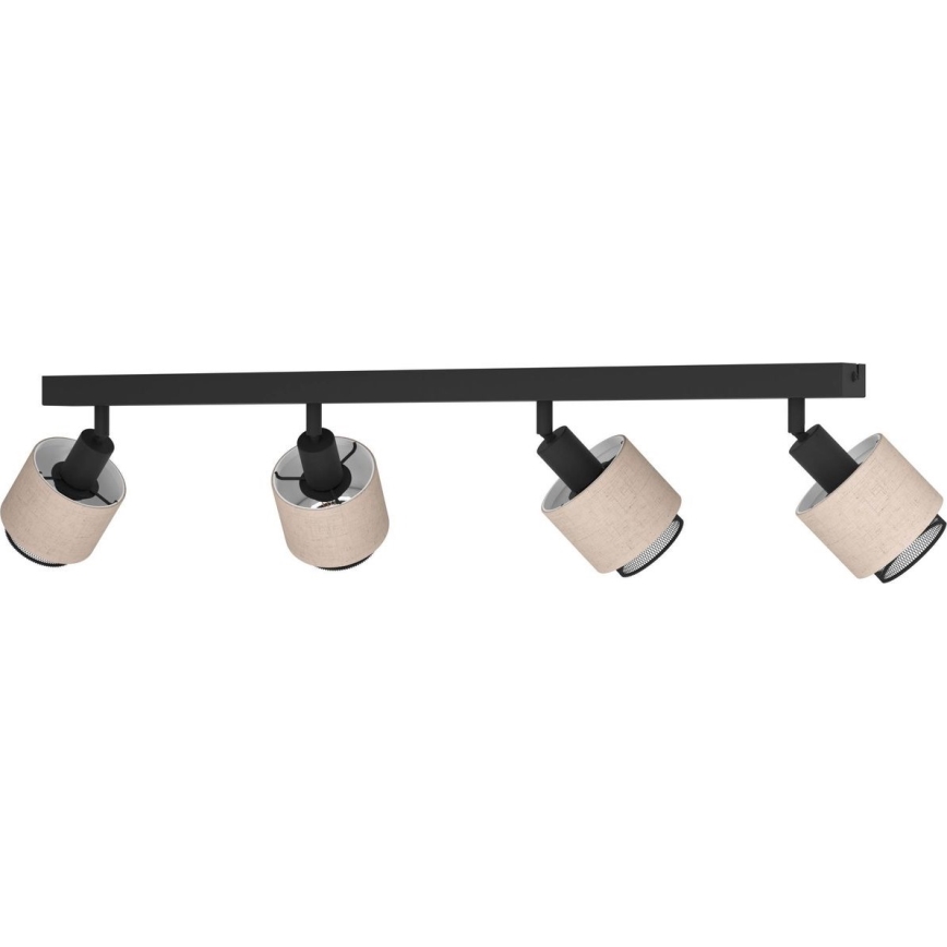 Eglo - Faretto 4xE14/40W/230V nero/beige