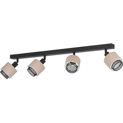 Eglo - Spot 4xE14/40W/230V noir/beige