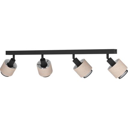 Eglo - Spot 4xE14/40W/230V noir/beige