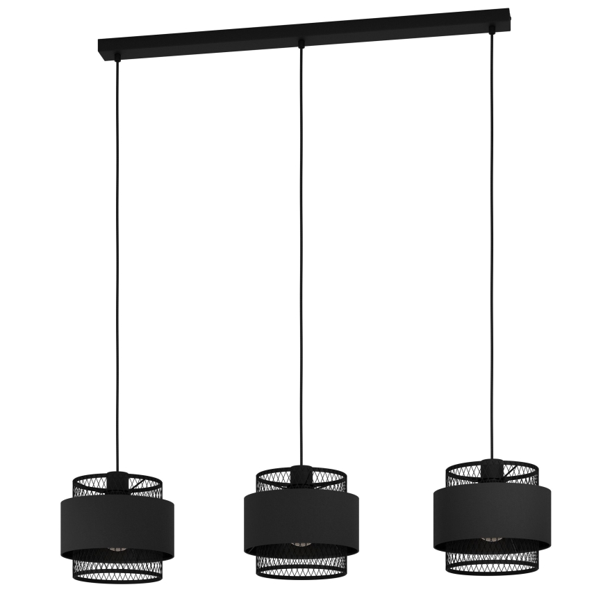Eglo - Lampadario su corda 3xE27/40W/230V