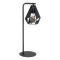 Eglo 43703 - Lampada da tavolo CARLTON 1xE27/60W/230V nera