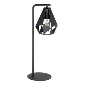 Eglo 43703 - Tischlampe CARLTON 1xE27/60W/230V schwarz