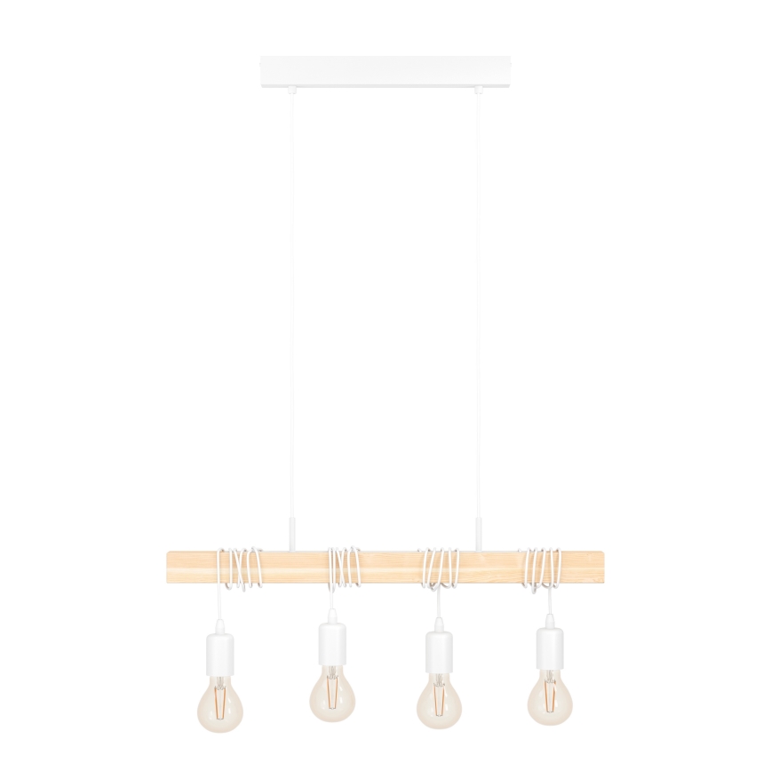 Eglo - Lampadario a sospensione su cavo TOWNSHEND 4xE27/60W/230V