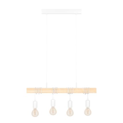 Eglo - Lampadario a sospensione con filo TOWNSHEND 4xE27/60W/230V - FSC certificato