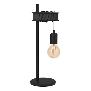 Eglo 43714 - Tischleuchte TOWNSHEND 1xE27/10W/230V schwarz