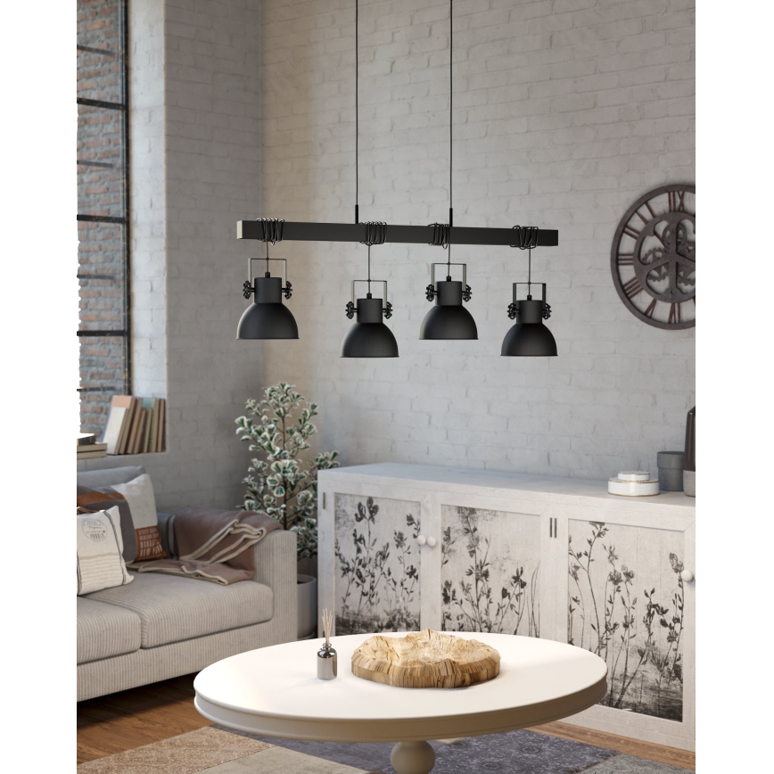 Eglo - Suspension filaire 4xE27/40W/230V