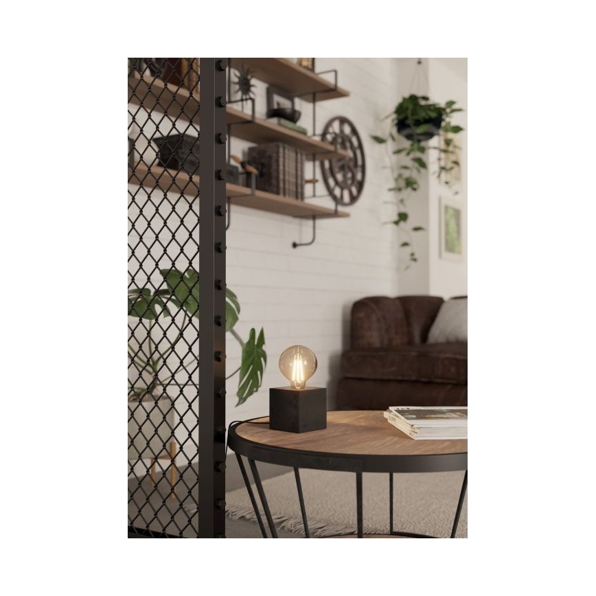 Eglo - Lampada da tavolo 1xE27/40W/230V antracite