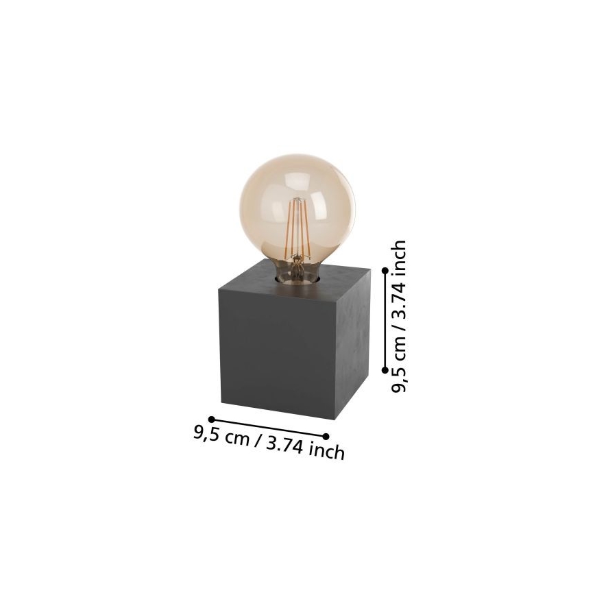 Eglo - Lampada da tavolo 1xE27/40W/230V antracite
