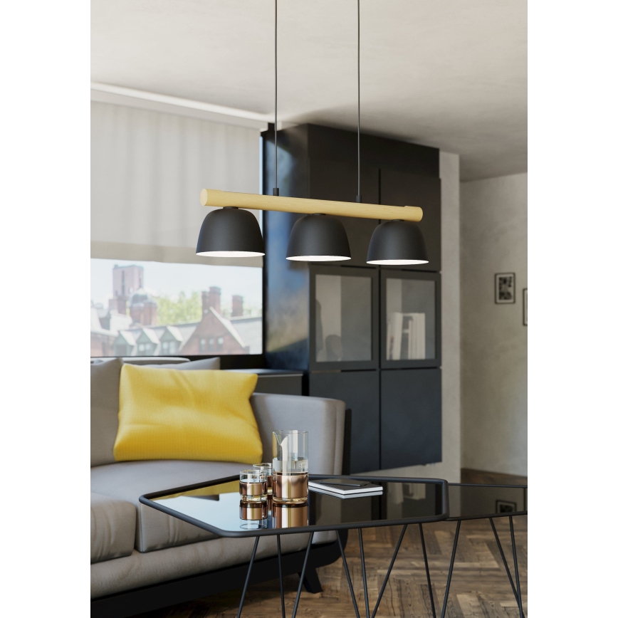 Eglo - Suspension filaire 3xE27/40W/230V
