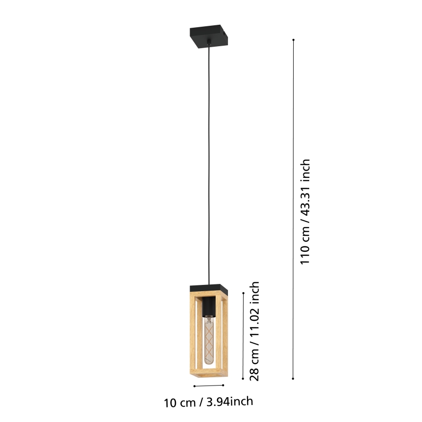 Eglo - Hängeleuchte an Kabel 1xE27/40W/230V