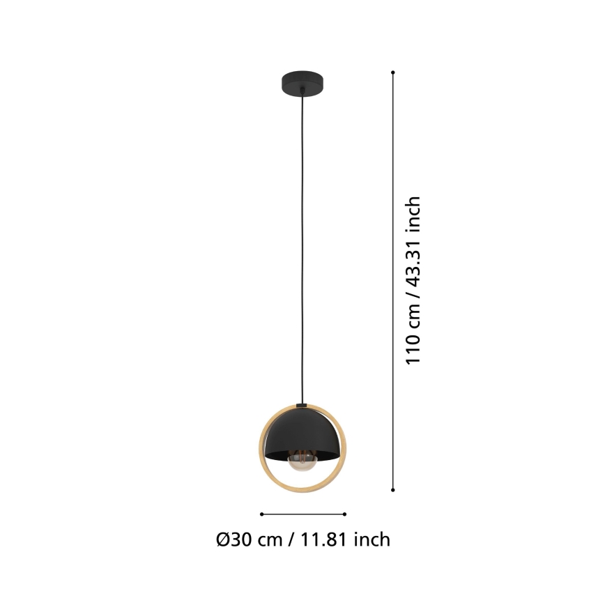 Eglo - Lampadario a sospensione con filo 1xE27/40W/230V