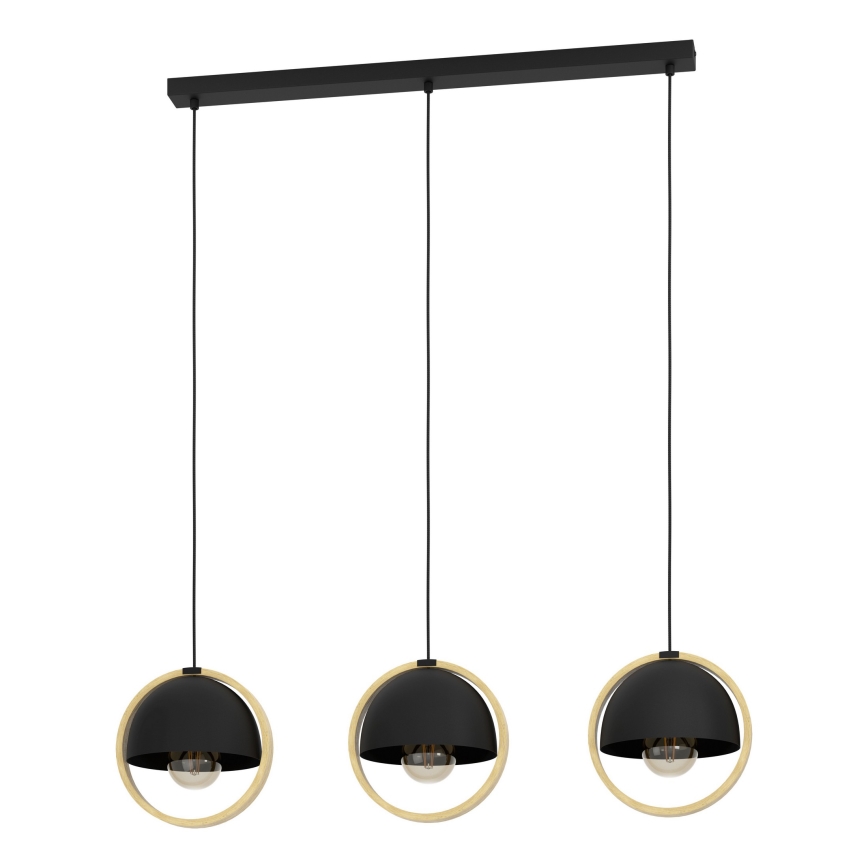 Eglo - Lampadario a sospensione con filo 3xE27/40W/230V