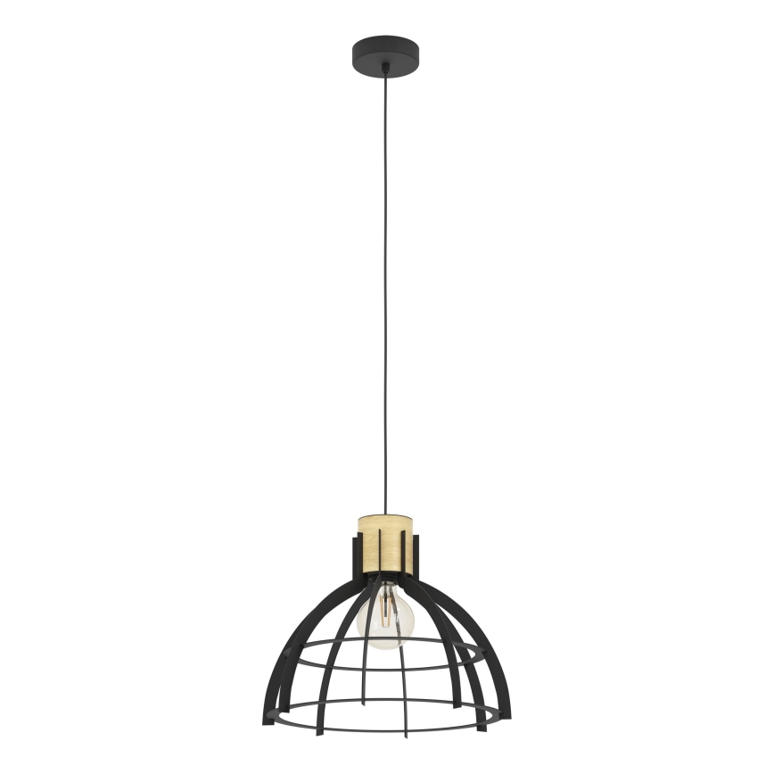 Eglo - Lampadario a sospensione con filo 1xE27/40W/230V nero