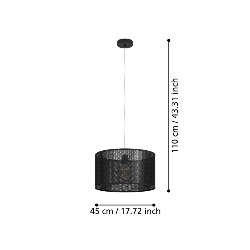 Eglo - Lampadario a sospensione con filo 1xE27/40W/230V