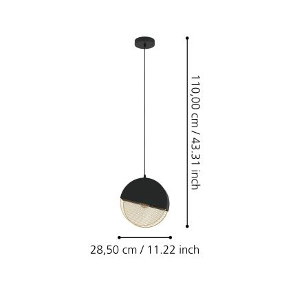 Eglo - Lampadario a sospensione con filo 1xE27/40W/230V