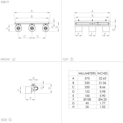 Eglo - Lampada a soffitto con 3 punti luce 3xE27/40W/230V