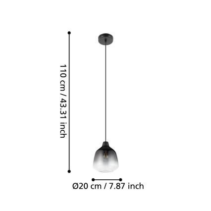 Eglo - Lampadario a sospensione con filo 1xE27/40W/230V
