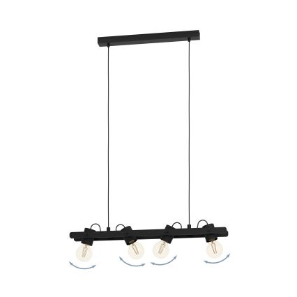 Eglo - Suspension filaire 4xE27/15W/230V