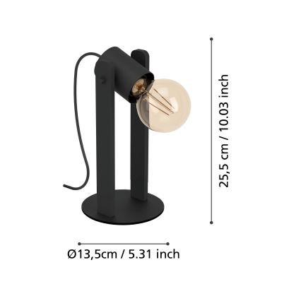 Eglo - Lampada da tavolo 1xE27/15W/230V