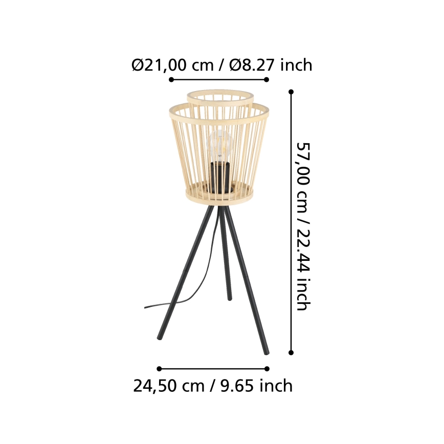 Eglo - Lampe de table 1xE27/40W/230V