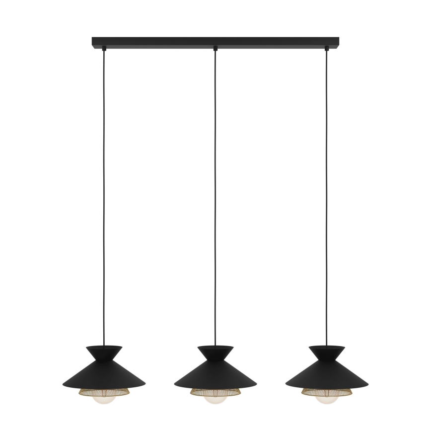 Eglo - Lampadario a sospensione con filo 3xE27/40W/230V