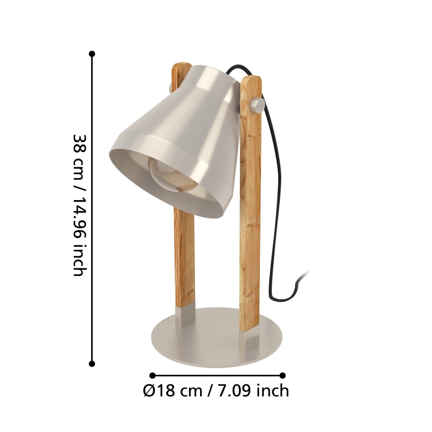 Eglo - Lampe de table 1xE27/40W/230V