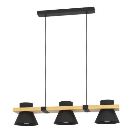 Eglo - Lampadario a sospensione con filo 3xE27/15W/230V