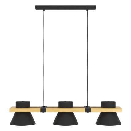 Eglo - Lampadario a sospensione con filo 3xE27/15W/230V