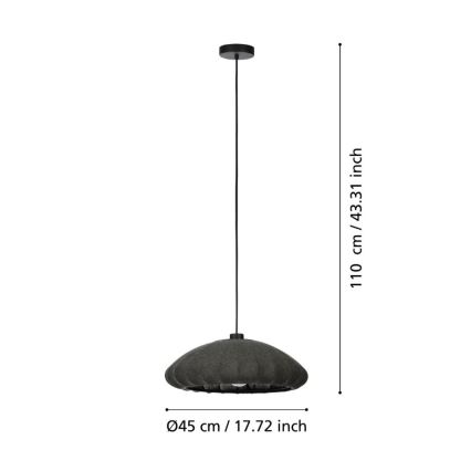 Eglo - Lampadario a sospensione con filo 1xE27/40W/230V diametro 45 cm