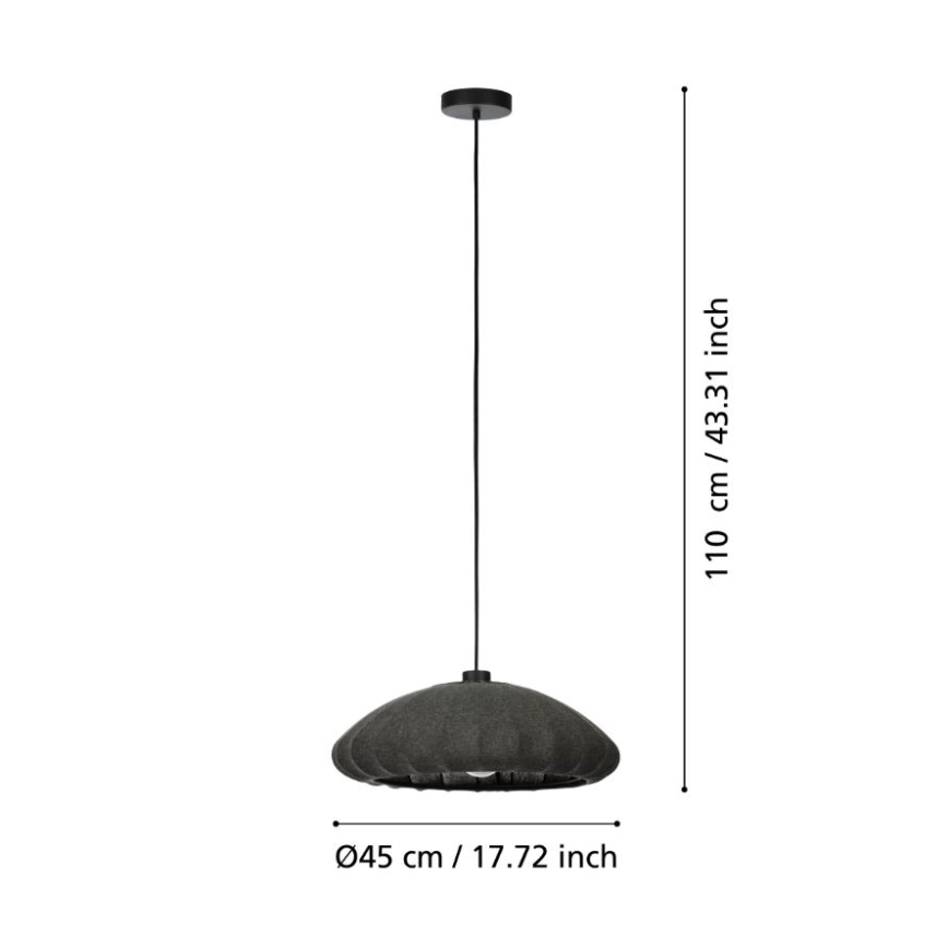 Eglo - Lampadario a sospensione con filo 1xE27/40W/230V diametro 45 cm