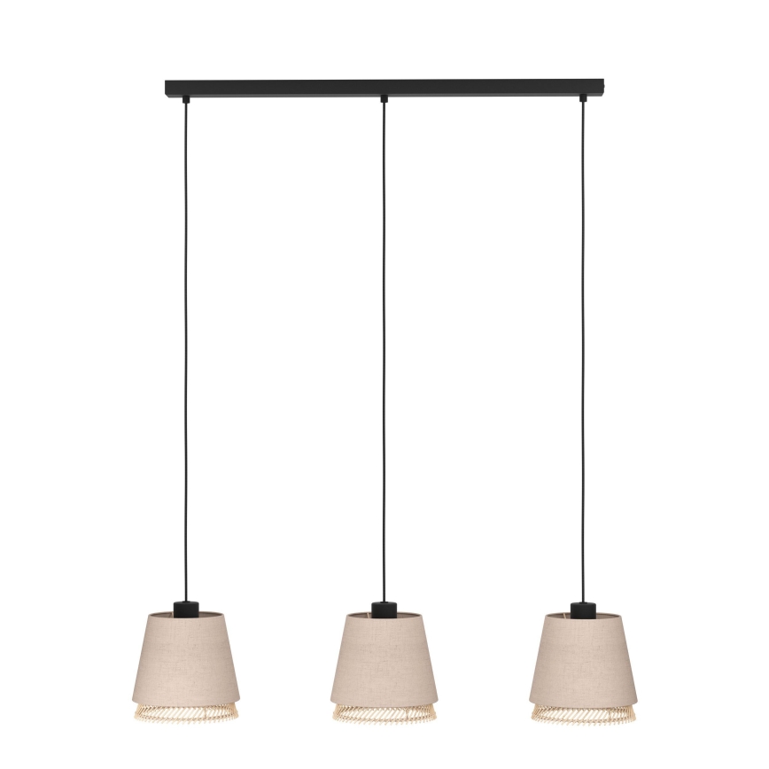 Eglo - Lampadario a sospensione con filo 3xE27/40W/230V