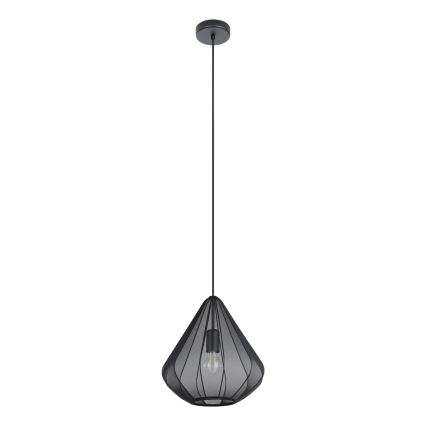 Eglo - Lampadario a sospensione con filo 1xE27/40W/230V diametro 33,5 cm nero