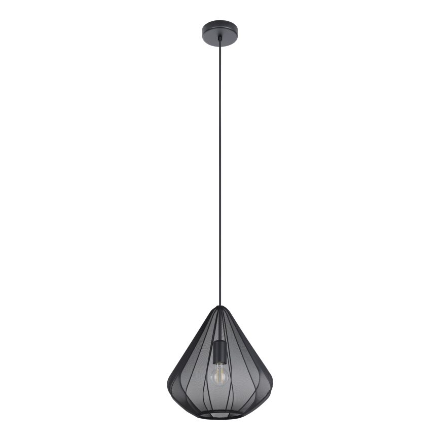 Eglo - Lampadario a sospensione con filo 1xE27/40W/230V diametro 33,5 cm nero