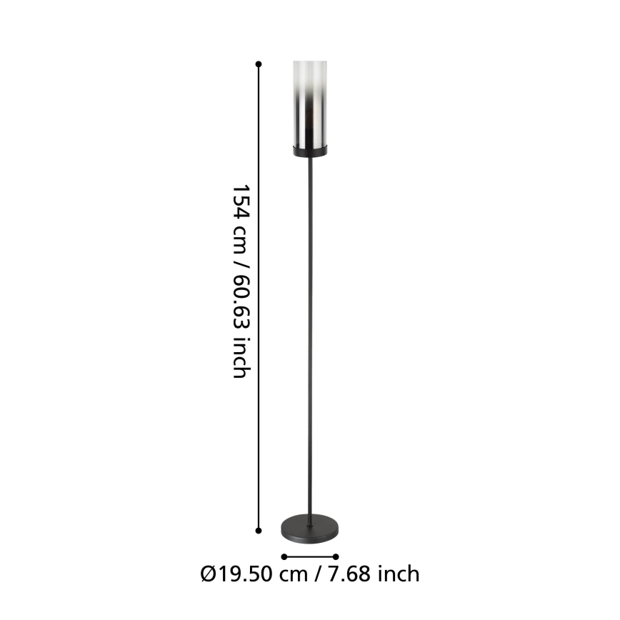Eglo - Lampada con piedistallo 1xE27/40W/230V nero